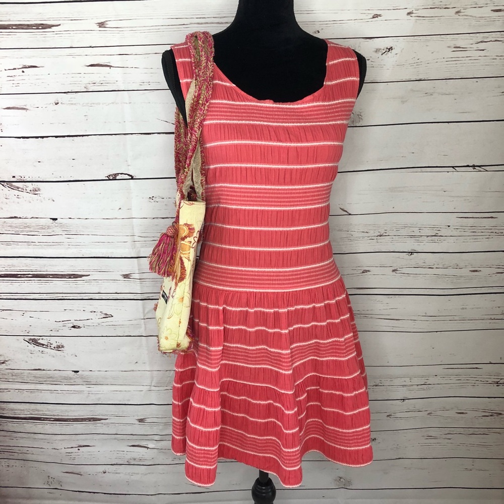 Max Edition Coral Striped Sun Dress size S - Picture 8 of 8